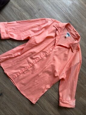 Coral Button-Down Shirt